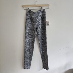 Kyodan Activewear Leggings Women’s Size XS Black White Heathered